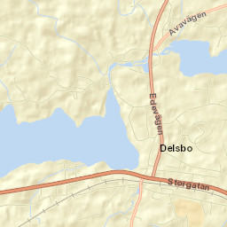 Delsbo Street Map