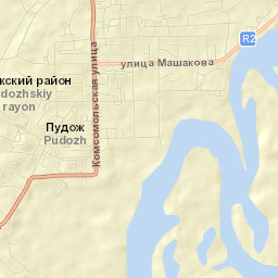 Pudozh Street Map