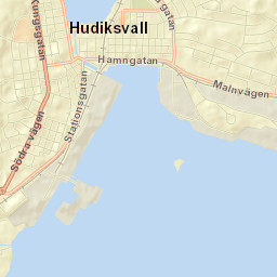 Hudiksvall Street Map