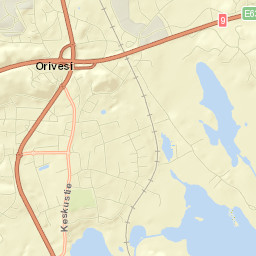 Orivesi Street Map