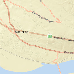 Sør-Fron Street Map