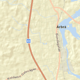 Arbrå Street Map