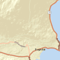 Sogndal Street Map