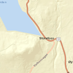 Øystre Slidre Street Map