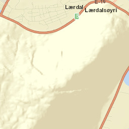 Lærdal Street Map