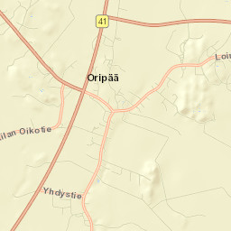 Oripää Street Map