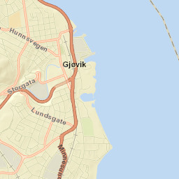 Gjøvik Street Map