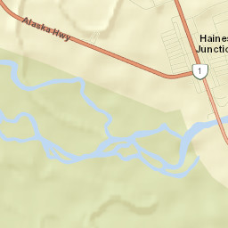 Haines Junction Street Map