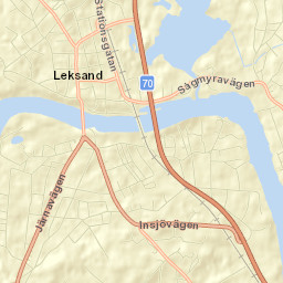 Leksand Street Map