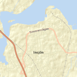 Insjön Street Map