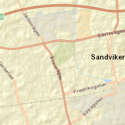 Sandviken Street Map