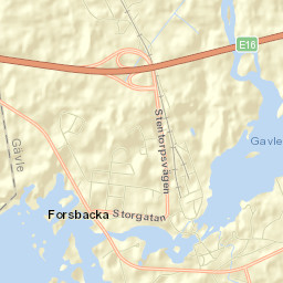 Forsbacka Street Map