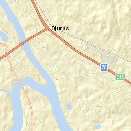 Djurås Street Map