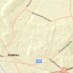 Halikko Street Map