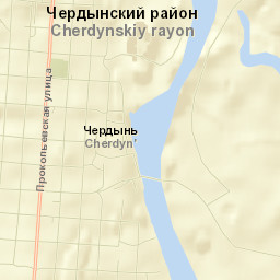 Cherdyn’ Street Map