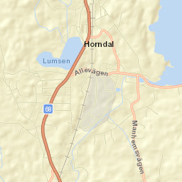 Horndal Street Map