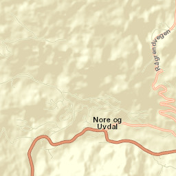Nore og Uvdal Street Map