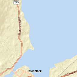 Jevnaker Street Map