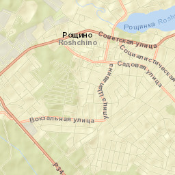 Roshchino Street Map
