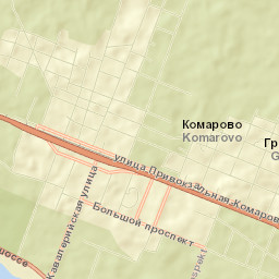 Komarovo Street Map