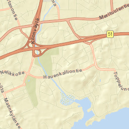 Koukkuniemi Street Map
