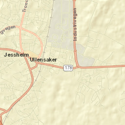 Ullensaker Street Map