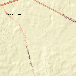 Neskollen Street Map