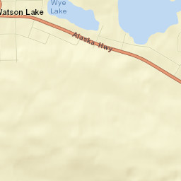 Watson Lake Street Map
