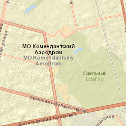 Udel’naya Street Map