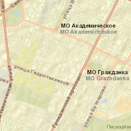 Akademicheskoe Street Map