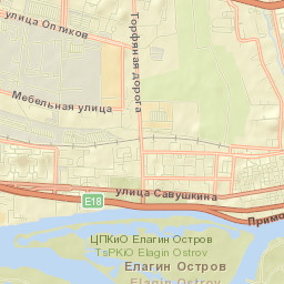Staraya Derevnya Street Map