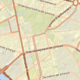 Kushelevka Street Map