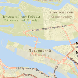 Krestovskiy ostrov Street Map