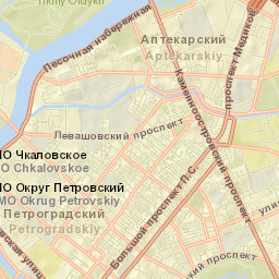 Petrogradka Street Map