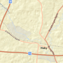 Heby Street Map