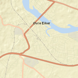Øvre Eiker Street Map