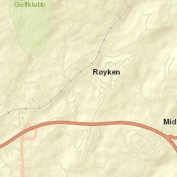 Røyken Street Map
