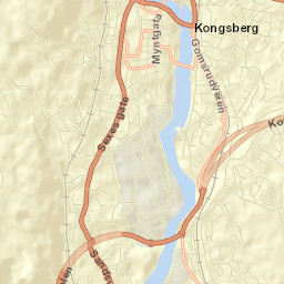 Kongsberg Street Map