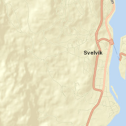Svelvik Street Map
