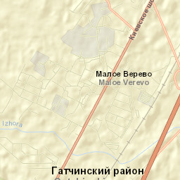 Maloye Verevo Street Map