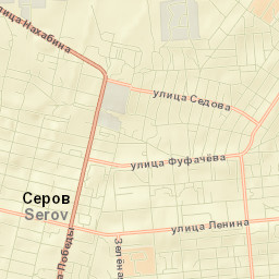 Serov Street Map