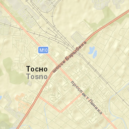 Tosno Street Map