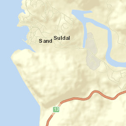 Suldal Street Map