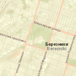 Berezniki Street Map