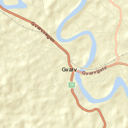 Gvarv Street Map