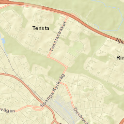 Tensta Street Map