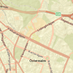 Östermalm Street Map