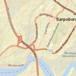 Sarpsborg Street Map