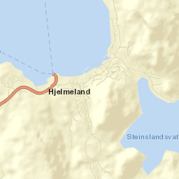 Hjelmeland Street Map