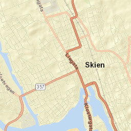 Skien Street Map